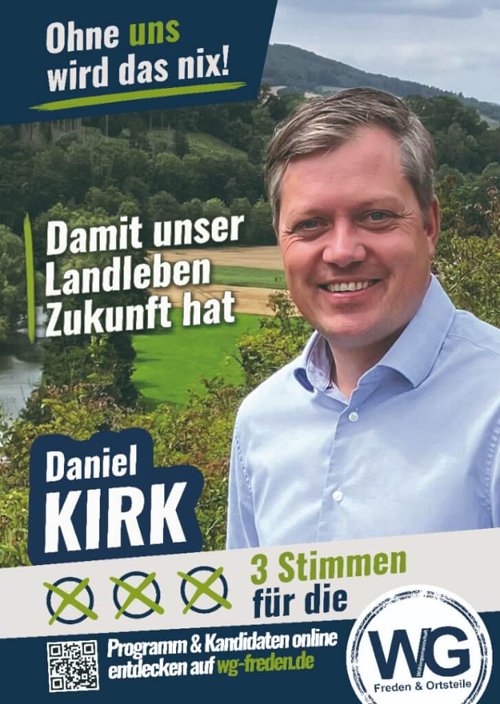 Wahlplakat Daniel Kirk