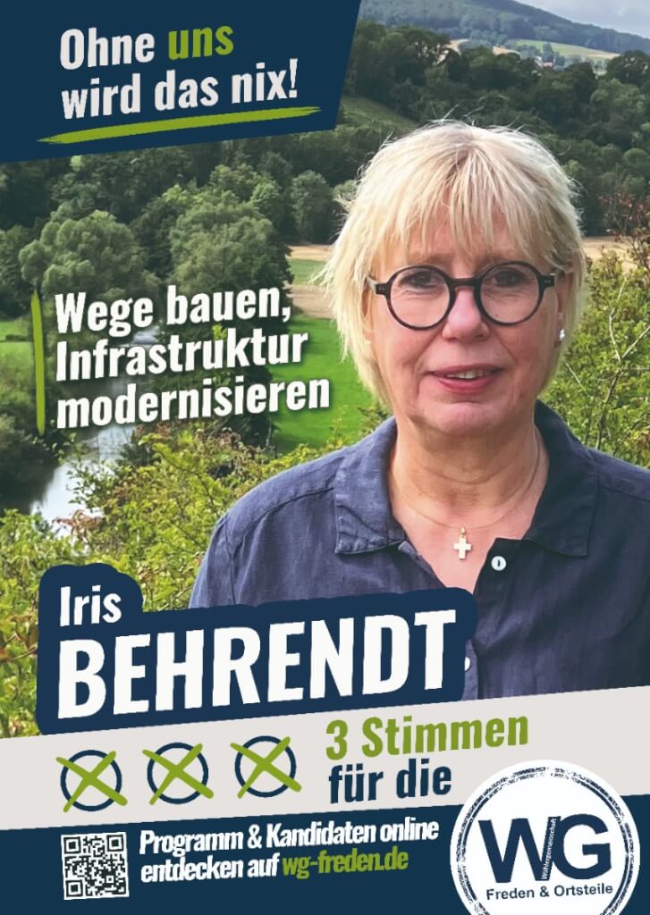 Wahlplakat Iris Behrendt