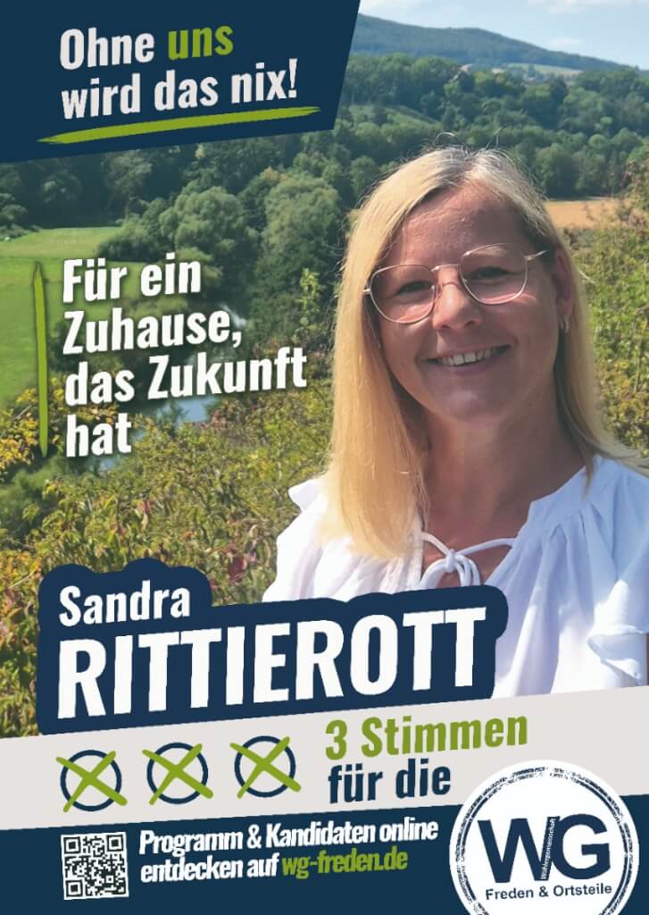 Wahlplakat Sandra Rittierott