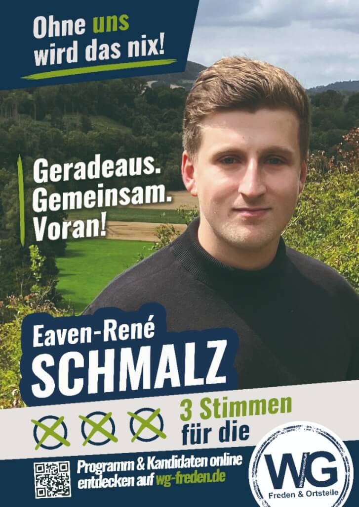 Wahlplakat Eaven-René Schmalz