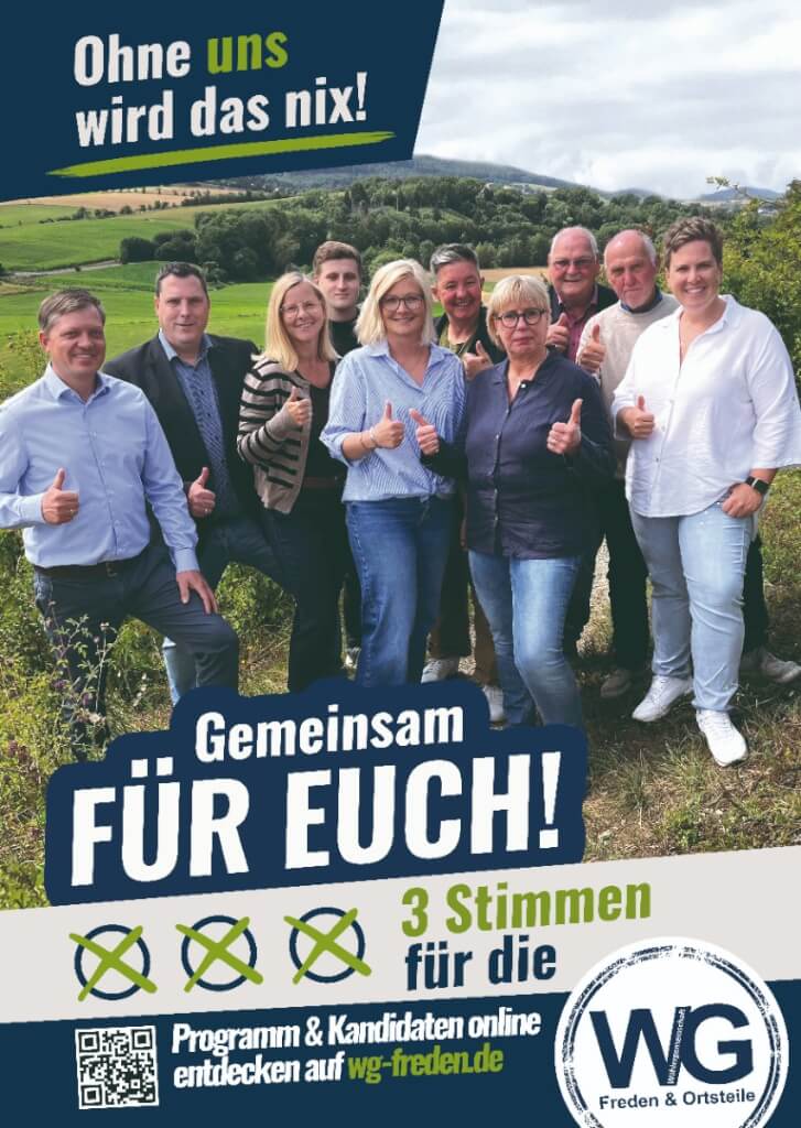 Wahlplakat Kommunalwahl 2026