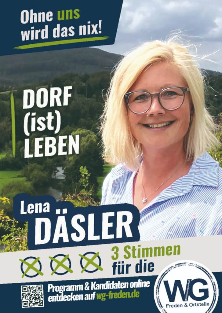 Wahlplakat Lena Däsler